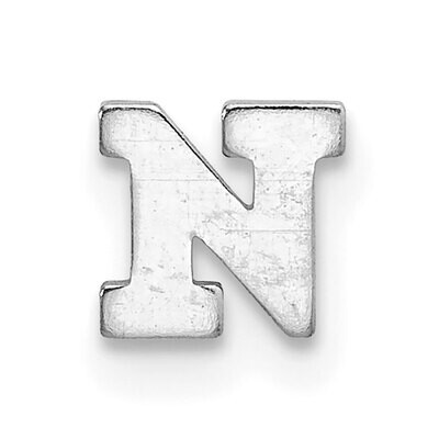 Die Struck Letter N 14k White Gold WG2220N, MPN: WG2220N,