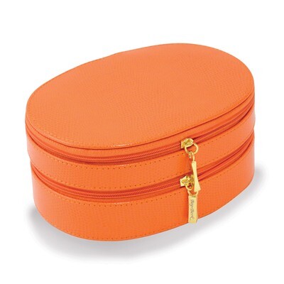 Orange Leather Two Level Jewelry Case GM133113, MPN: GM133113, 797140516415