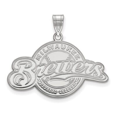 Milwaukee Brewers Large Pendant 14k White Gold 4W029BRE, MPN: 4W029BRE, 886774845838