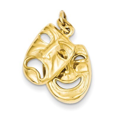 Comedy Tragedy Charm 14k Gold XAC341, MPN: XAC341, 883957343167
