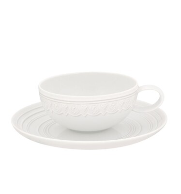 Vista Alegre Ornament Set of 6 Tea Cup &amp; Saucer, MPN: 21111986,