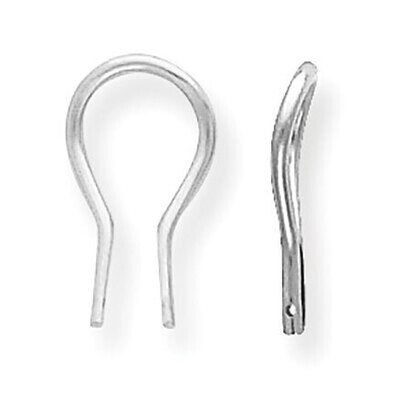 Heavy Weight Omega Clip Earring Setting Platinum PL757, MPN: PL757,