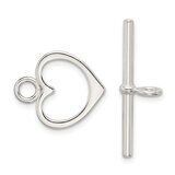 Heart Toggle Set Sterling Silver SS3470, MPN: SS3470,