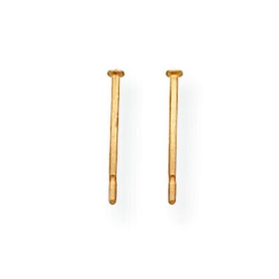 Single Notched with Pad .030 x .375 inch Fusion Post Gold Filled GF3078, MPN: GF3078,