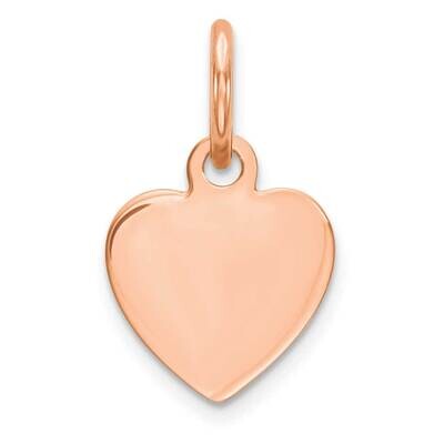 Rg Plated Engraveable Heart Polished Front Satin Back Disc Sterling Silver QM388R/18, MPN: QM388R, …
