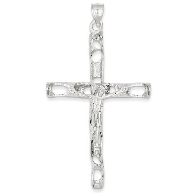 Crucifix Pendant 14k White Gold K3736, MPN: K3736, 886774101019