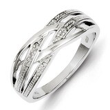 Ring Sterling Silver Rhodium-plated Diamond QR4861, MPN: QR4861, 883957366678