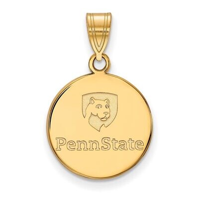 Penn State University Medium Disc Pendant 10k Yellow Gold 1Y038PSU, MPN: 1Y038PSU, 886774815855