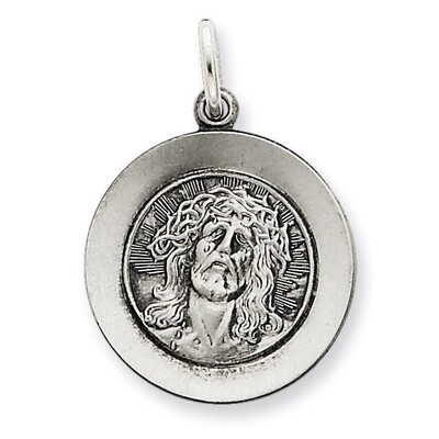 Ecce Homo Medal Antiqued Sterling Silver QC5493, MPN: QC5493, 191101182822