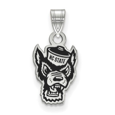 North Carolina State University Small Enamel Pendant Sterling Silver SS075NCS, MPN: SS075NCS, 88677…