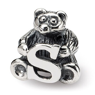 Letter S Bead - Sterling Silver QRS712S, MPN: QRS712S, 883957726847