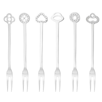 Sambonet Party Oriental Set 6 Forks New 52550C59, MPN: 52550C59, 790956000000