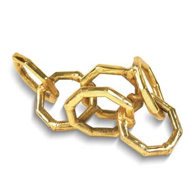 Gold-tone Metal Chain Decorative Sculpture GM26079G, MPN: GM26079G,