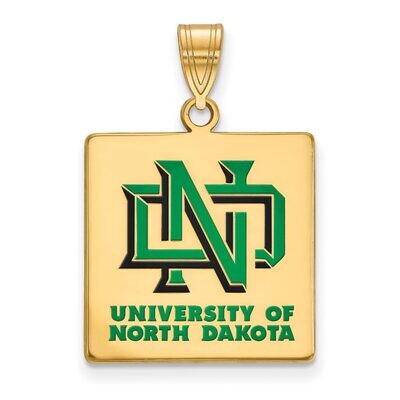 University of North Dakota Large Enamel Pendant Gold-plated Silver GP012UNOD, MPN: GP012UNOD, 88677…