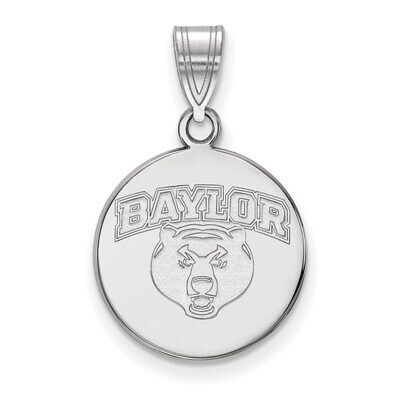 Baylor University Medium Disc Pendant 10k White Gold 1W045BU, MPN: 1W045BU, 886774788531