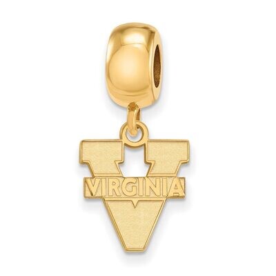 University of Virginia Bead Charm Small Dangle Gold-plated Silver GP036UVA, MPN: GP036UVA, 88677493…