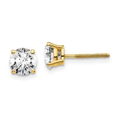 1 1/2Ctw Vs/Si, D E F, Lab Grown Diamond Screw Back Earring 14k Gold EM1006S-150-LD, MPN: EM1006S-1…