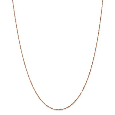 20 Inch 0.8mm Light-Baby Rope Chain 14k Rose Gold RSC35-20, MPN: RSC35-20, 191101357879