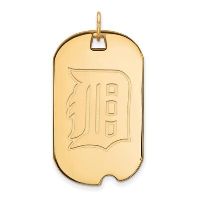 Detroit Tigers Large Dog Tag 10k Yellow Gold 1Y028TIG, MPN: 1Y028TIG, 886774814483