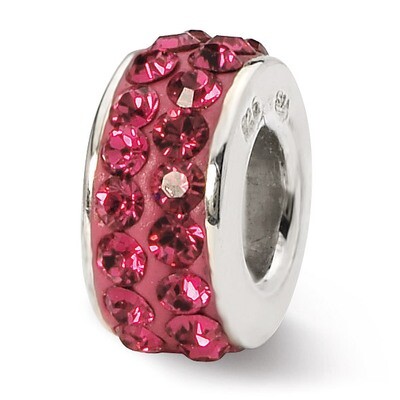 July Double Row Swarovski Elements Bead - Sterling Silver QRS1265JUL, MPN: QRS1265JUL, 883957302225