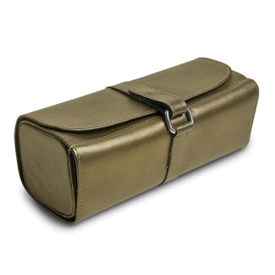 Pewter Leather Snap Strap Large Jewelry Roll GM17745, MPN: GM17745, 191101878077