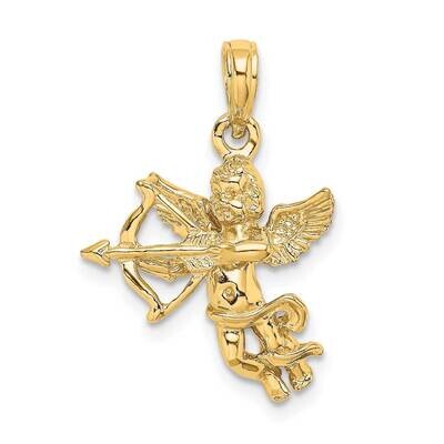 Cupid with Bow and Arrow Charm 14k Gold C2701, MPN: C2701,