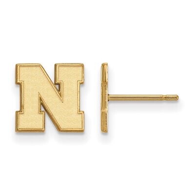 University of Nebraska x-Small Earring Post 14k Yellow Gold 4Y070UNE, MPN: 4Y070UNE, 886774887623