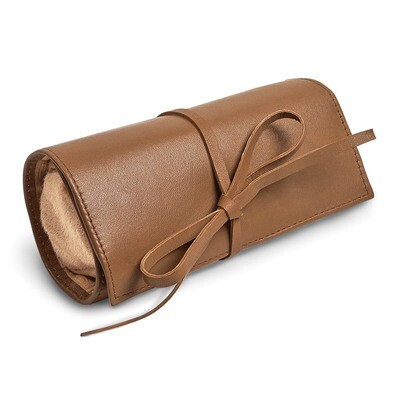 Tan Leather Tie Jewelry Roll GM17735, MPN: GM17735, 191101877681