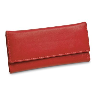 Red Leather Slim Jewelry Wallet GM17712, MPN: GM17712, 191101877728