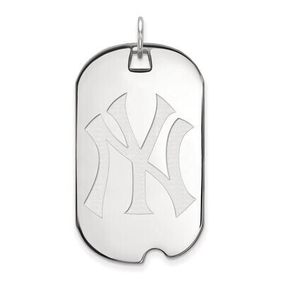 New York Yankees Large Dog Tag Sterling Silver SS028YAN, MPN: SS028YAN, 886774630038