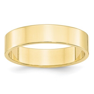 5mm Lightweight Flat Band 10k Yellow Gold 1FLL050 Engravable, MPN: 1FLL050, 886774448527