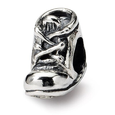 Baby Shoe Bead - Sterling Silver QRS214, MPN: QRS214, 883957720630