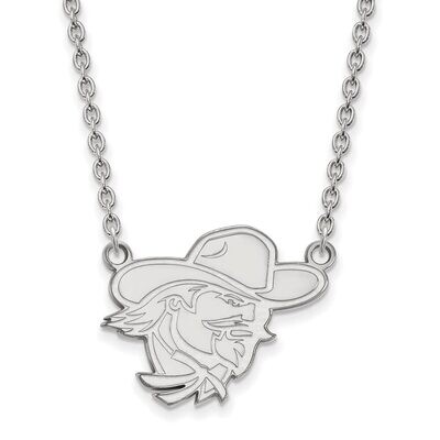 Eastern Kentucky University Large Pendant with Necklace Sterling Silver SS010EKU-18, MPN: SS010EKU-…