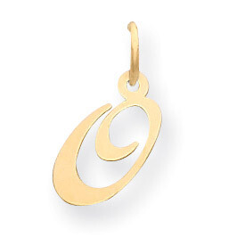 Initial O Charm 14K Gold Small Fancy Script YC650O, MPN: YC650O, 886774136615
