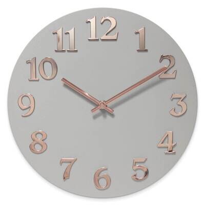 Vogue-White Gold Resin Wall Clock GM22296, MPN: GM22296, 731742313393