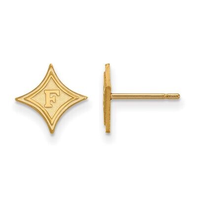 Furman University x-Small Post Earring 10k Yellow Gold 1Y007FUU, MPN: 1Y007FUU, 886774804323
