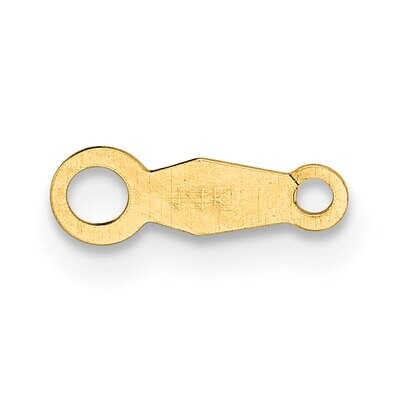 9.5 x 3.1mm Chain Tag Setting 14k Yellow Gold YG2091, MPN: YG2091,