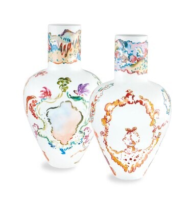 Vista Alegre Chinoiseries Set 2 Vases 21137768, MPN: 21137768, 5605414075382