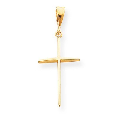 Cross Pendant 14k Gold Polished K1174, MPN: K1174, 869786728399