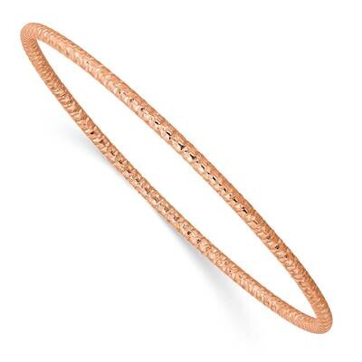 Textured Rose Ip-Plated 2mm Slip On Bangle Stainless Steel Polished SRB2902, MPN: SRB2902, 19110186…