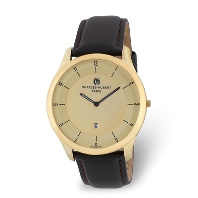Charles Hubert IP-plated Stainless Steel Gold Dial Watch  XWA6062, MPN: XWA6062, 848870008654
