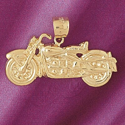 Dazzlers Jewelry Motorbike Pendant Necklace Charm Bracelet in Yellow, White or Rose Gold 4410, MPN:…