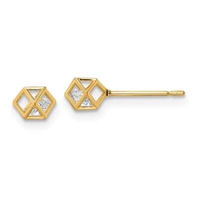 CZ Diamond Post Earrings 14k Gold YE1966, MPN: YE1966, 191101799310