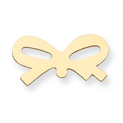 Bow Stamping 14k Yellow Gold YG1354, MPN: YG1354,