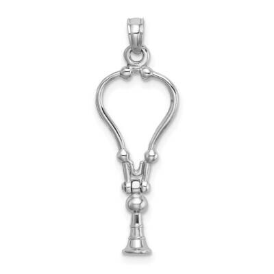 Stethoscope Pendant 14k White Gold 3-D K9569W, MPN: K9569W, 637218126583