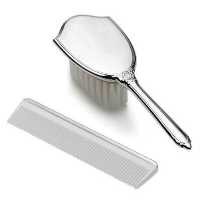 Empire Polished Girls Brush &amp; Comb Set Pewter GM19797, MPN: GM19797, 781642003535