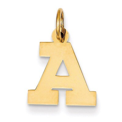 Small Block Initial A Charm 14k Gold YC664A, MPN: YC664A, 883957972756