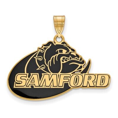 Samford University Large Enamel Pendant Gold-plated Silver GP010SMF, MPN: GP010SMF, 886774911410