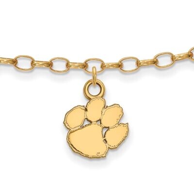 Clemson University Anklet Gold-plated Silver GP030CU, MPN: GP030CU, 886774933368
