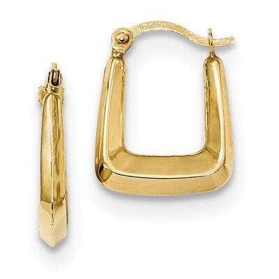 Hollow Fancy Hoops Earrings 14k Gold Polished YE1780, MPN: YE1780, 191101143045